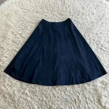 선착순 뉴요커 무릎 기장 플레어 스커트 S 사이즈 네이비