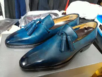 Fabi 터콰이즈 블루 태슬 로퍼