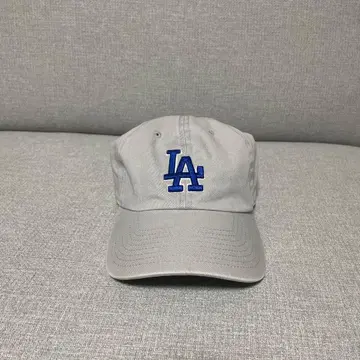 LA 로고 그레이 야구 모자 X7