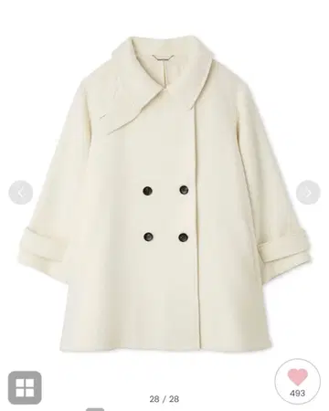 [ CELFORD ] A라인 울 미들 코트