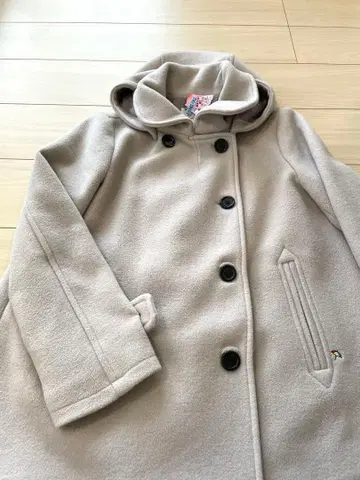 아놀드 파머 베이지 울 코트 M 여성용 클리닝 완료