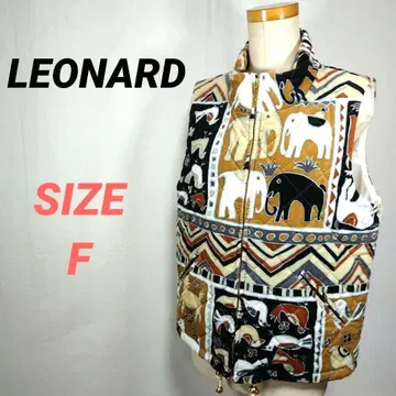 LEONARD SPORT 레오나르 스포츠 베스트 애니멀 무늬 여성용