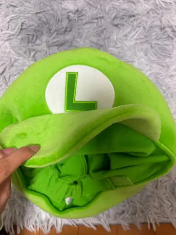 루이지 캐릭터 모자 그린