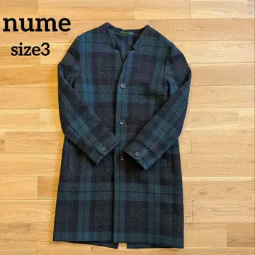 팔라스 팰리스 Nume 누메 울 코트 미들 기장 체크