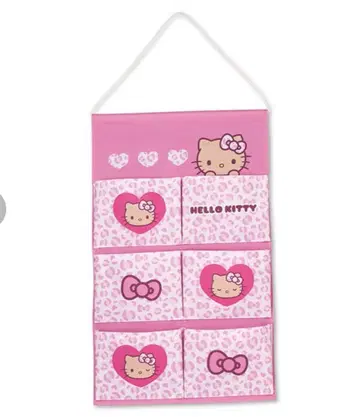 새상품 헬로키티 월 포켓 핑크 레오파드 무늬 갸루키티 아베일