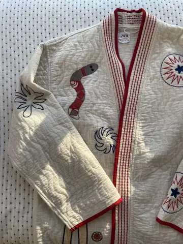 ZARA 아이보리 퀼팅 자켓