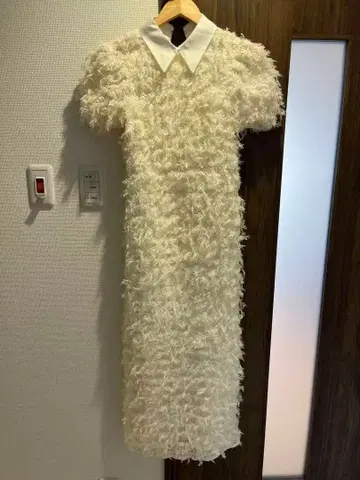 acka / lame fringe puff dress 새상품