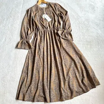 택 포함 미사용 로페피크닉 페이즐리 무늬 원피스 M