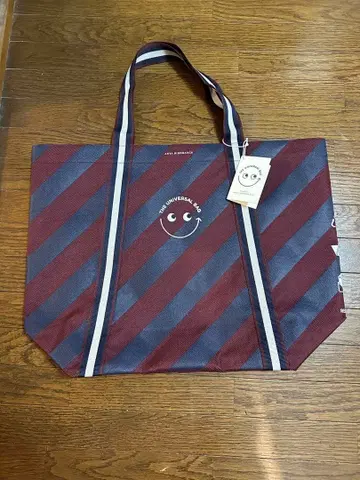 새상품 Anya Hindmarch 스트라이프 토트백