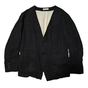 rdv o globe 노카라 자켓 린넨 블랙 Size 2