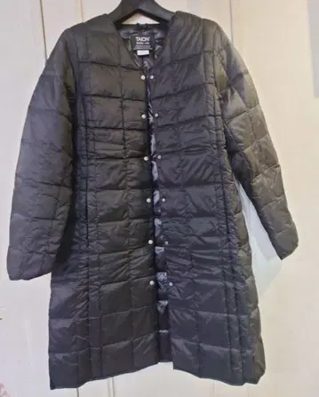 TAION 블랙 롱 다운 자켓