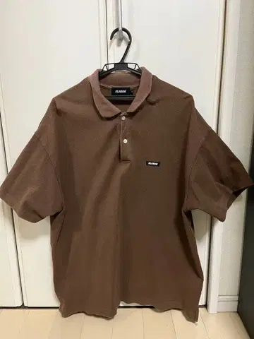 XLARGE 브라운 피케 셔츠 L