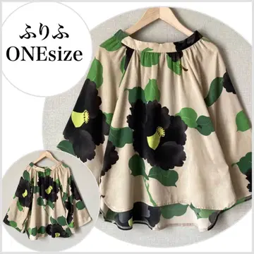 [새상품급] 후리후 피치 스킨 기모노 슬리브 블라우스