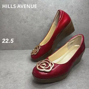 새상품급! 힐즈아베뉴 까멜리아 에나멜 웨지솔 컴포트 샌들