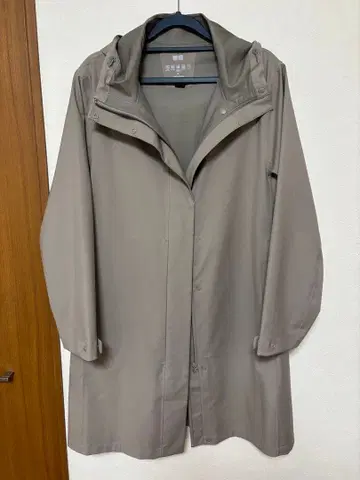 UNIQLO 후드 부착 블록 테크 코트 XL 그레이