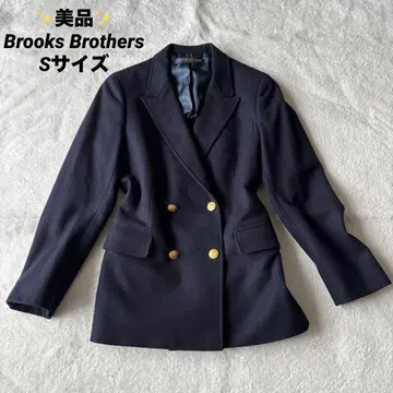 새상품급 브룩스브라더스 네이비 골드 버튼 더블 자켓 S 일본제