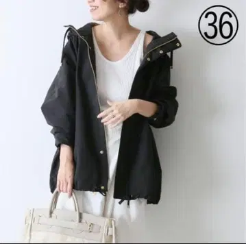 FRAMeWORK* C/PE 후드 미들 블루종