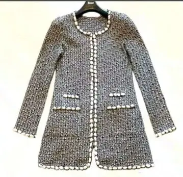 가격 인하! 르네 새상품급 트위드 니트 자켓 집업 36