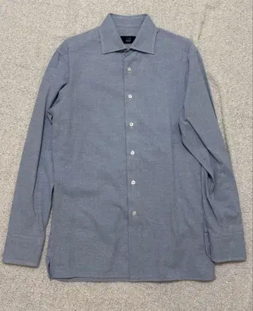 dunhill 그레이 긴팔 셔츠 코튼 100%