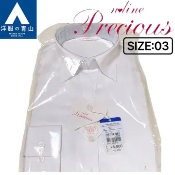 [새상품] 아오야마 스키퍼 칼라 블라우스 커터 셔츠 화이트 셔츠