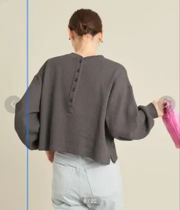 [ 미사용 컨디션 최상 ] BEAUTY&YOUTH 리브 헨리넥 티셔츠