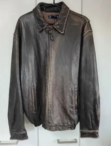 노티카 다크 브라운 가죽 자켓