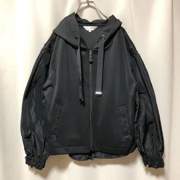 Super Beauty 후드 부착 자켓 블루종 후드티 사이즈 44