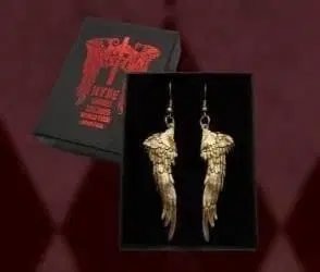 FEATHER PIERCED EARRINGS