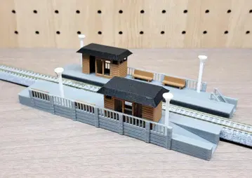 N 게이지용 역 플랫폼 디오라마