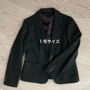 MARGARET HOWELL 블랙 헤링본 테일러드 자켓 S