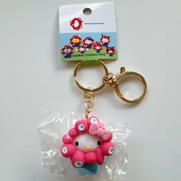 오사카 만박 산리오 미야쿠미야쿠 변신 입체 마스코트 키링 키티