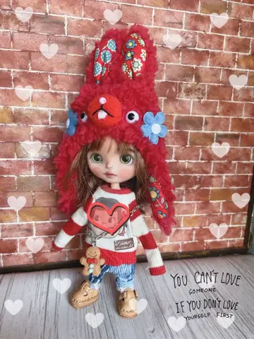 빨간 토끼 코디 [ 팝마트 브라이스 팝마 ] 남아 의류 남녀 공용