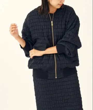 journal standard L'essage 퀼트 자카드 블루종