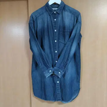 저널 스탠다드 리룸 데미지 가공 데님 오버 사이즈 셔츠