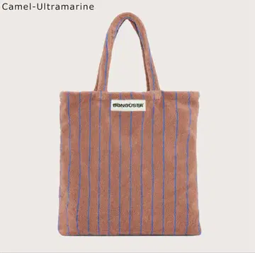 아이노리 복숭아 BONGUSTA 보구스타 토트백 라무 스트라이프