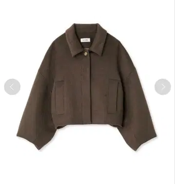 snidel 울 블렌드 숏코트 브라운