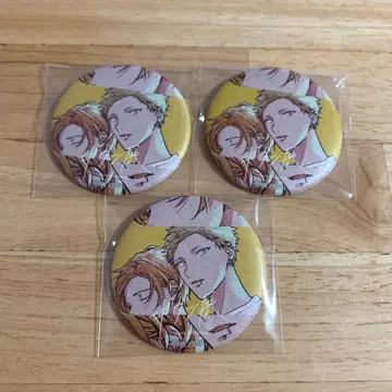 기븐전 캔뱃지 하루키 아키히코 3점