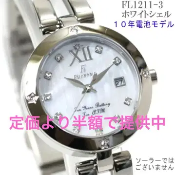 Forever 여성용 손목시계 FL1211-3 로마 화이트쉘