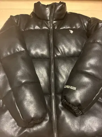 U.S. Polo Assn. 블랙 다운 자켓 M