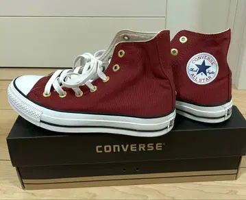 CONVERSE ALL STAR 빨간색 하이컷 스니커즈