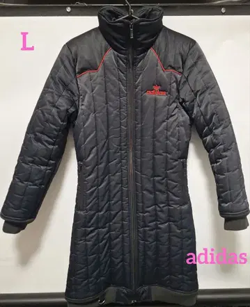 adidas 퀼팅 롱 코트 L