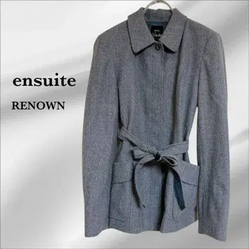 [ 에이스위트 ] 레나운 자켓/코트 벨트 포함 [ M ] 그레이 울 혼방