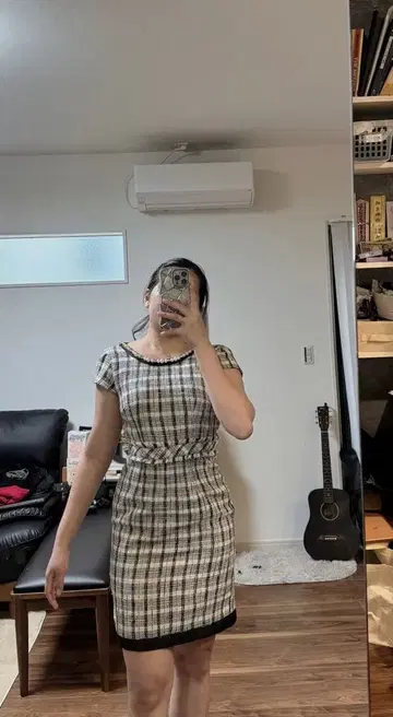 JEWELS 체크 무늬 드레스 M 사이즈