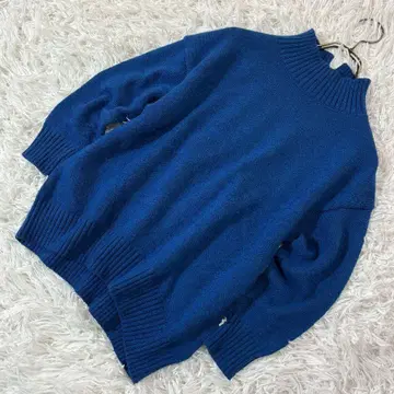 GIANNI LO GIUDICE 니트 스웨터 [ M 상당 ] 파랑 하이넥