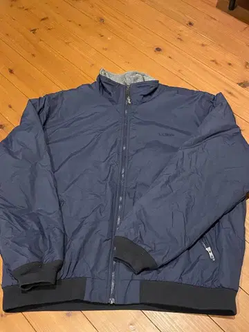 L.L.Bean 나일론 지퍼 후드티 네이비