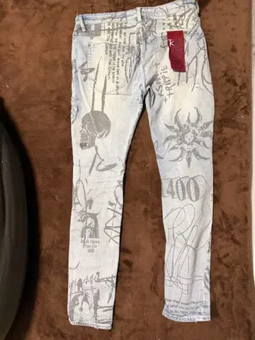 Ksubi 그래픽 데님 팬츠 34