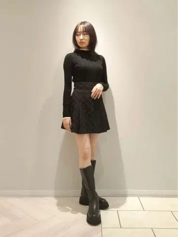 REDYAZEL 다이아 데님 미니 스커트