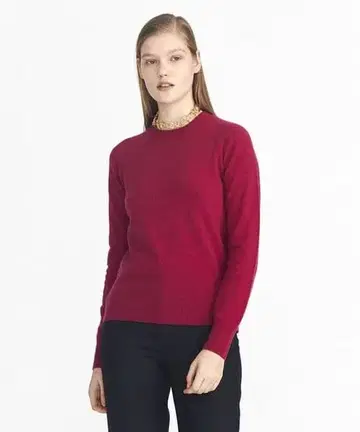 새상품급 ESTNATION 라무 울 크루넥 니트 프리 사이즈 일본제