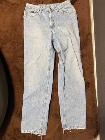 Lee 라이트 블루 스트레이트 데님 팬츠