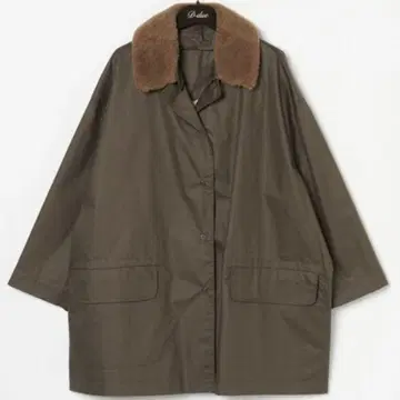 D-due 테 두에 코튼 모스그린 코트